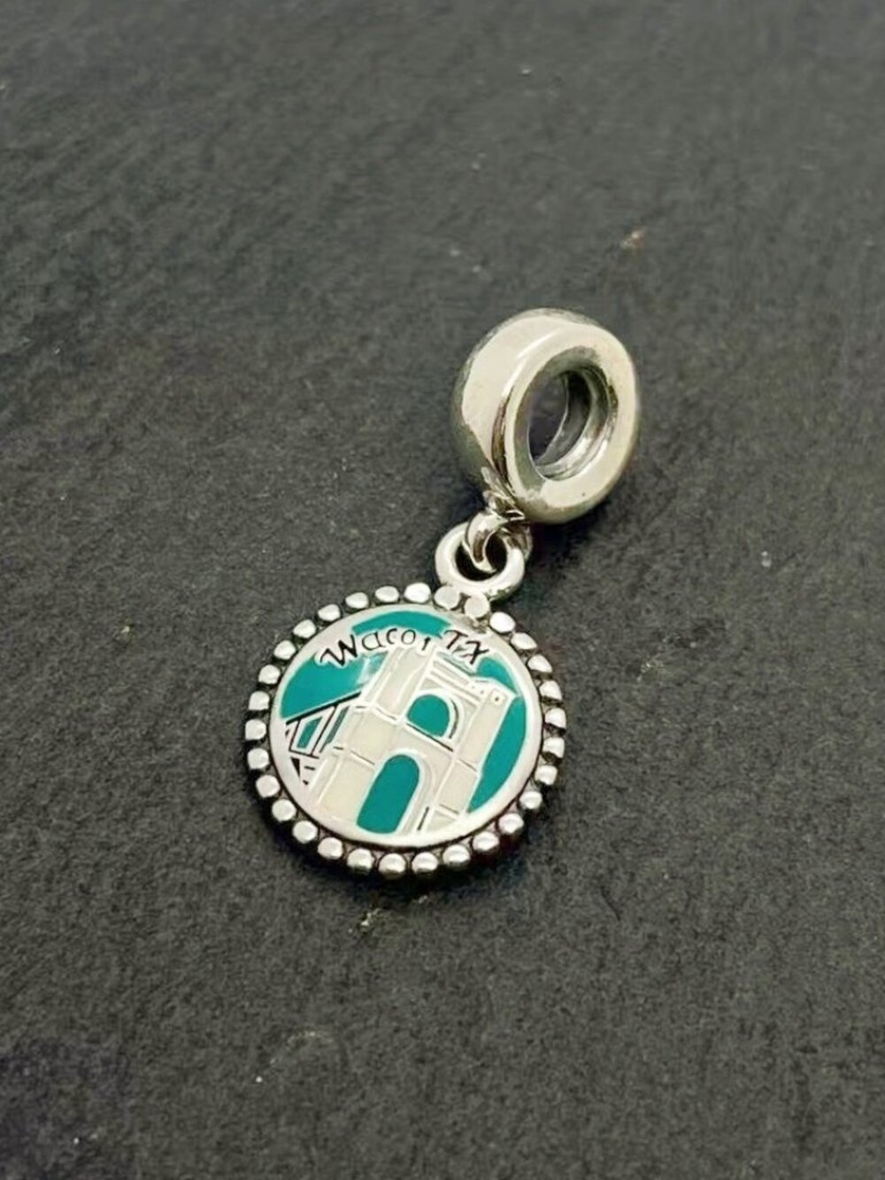 Pandora Waco Texas Exclusive Charm Sterling Silver Dangle Charm Jewelry